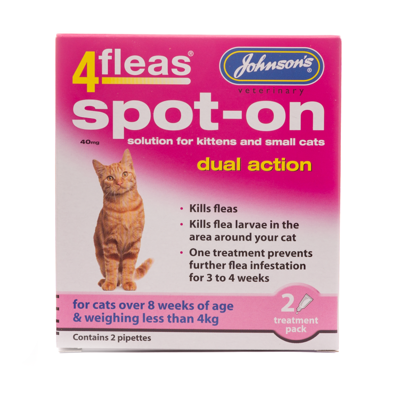 4fleas Spot-on for Cats & Kittens up to 4kg