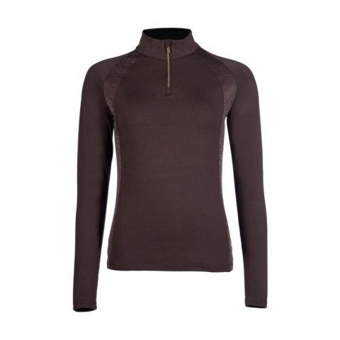 HKM Basil Functional Shirt with Sparkle, Brown