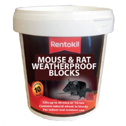RENTOKIL MOUSE & RAT WEATHERPROOF BLOCKS