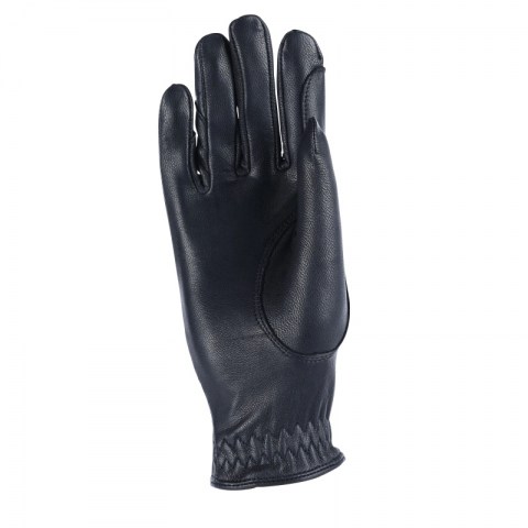 Aubrion Leather Riding Gloves, Black