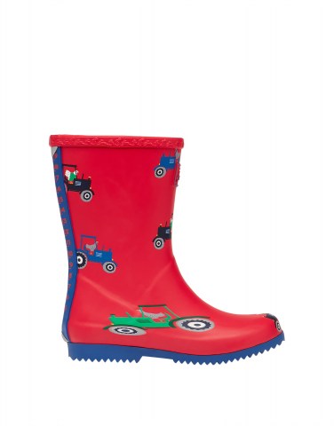 Roll Up Red Tractor Wellies
