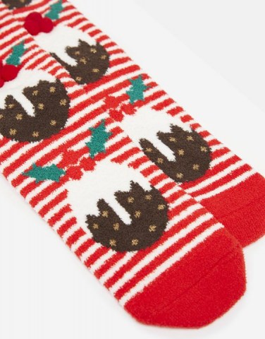 Joules Festive Fluffy Socks
