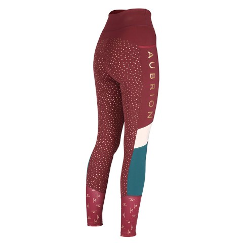 Aubrion Eastcote Riding Tights, Wine