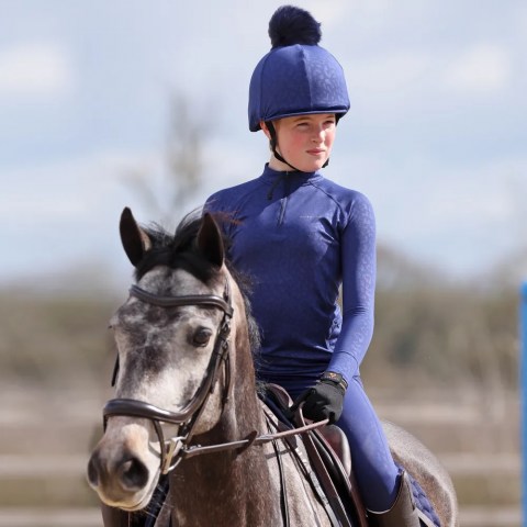 Aubrion Revive Winter Baselayer, Young Rider, Ink
