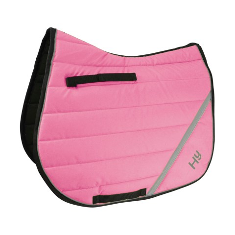 Hy Equestrian Reflector Comfort Pad Pink