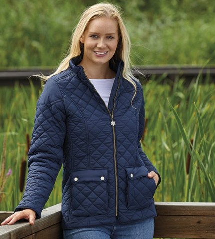 Champion Wisley Ladies Navy Quilted Jacket